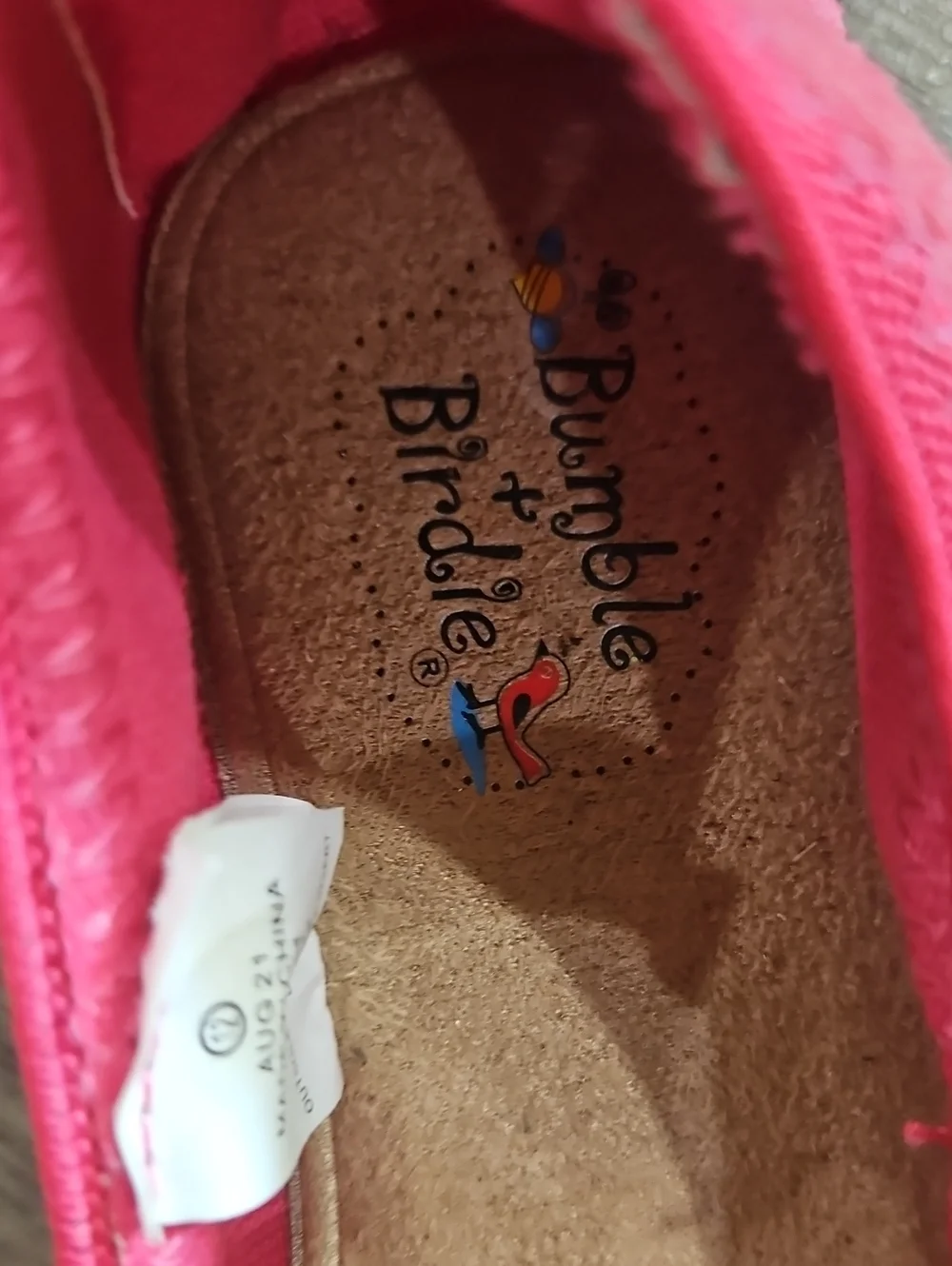 Bumble & Birdie NEW Girls Pink Bow Ballet Flats - Kids Shoes size 12
